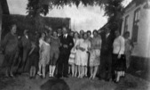 Asta & Frederik Arrive at Bjørnekæer with Wedding Guests - August 1930