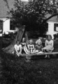 Children with a Homemade Tent