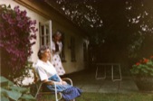 Asta Relaxing on the Patio - 1981