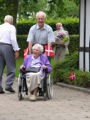 Asta Arriving at her 100th Birthday Party at the Golden Hen Restaurant