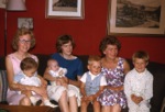 Grandchildren & Mothers 1964 - Aase, Linda, Anette, Grete, Flemming, Inge, Birgit (missing Birgit & Jan)