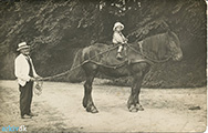 Frederik Bertelsen with Karl Lassen, ca 1912, Arkiv.dk Museum Silkeborg, Lokalarkiv Blicheregnen