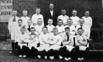 Peder (2nd row #3) & Frederik (2nd row #6) with the Football Team from Thorning Community Hall