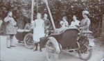 Nielsens with a Visiting Motorcycle